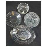 Clear Glass Group-1976 USA Bicentennial Plate +