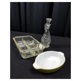 Bake & Pour-Vintage Glassbake 6-Division Dish +