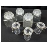Vintage Storage Collection -  4 Glass & 3 Plastic