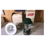 Coleman lantern & floating fishing light