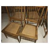 Cane Bottom  chairs(4)