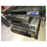 Assorted dvd & tape players