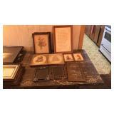 Assorted frames & needlepoint