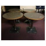 Circular Formica Bar Tables (4)