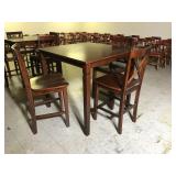 Square table & 3 chairs