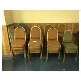 (38) stackable chairs