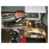 Hot dog spinner, steam-o-matic, assorted utensils