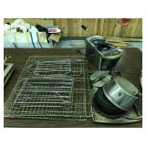 Frying machine & metal racks