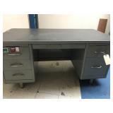 60" x 31" Metal desk