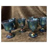 Harvest Blue carnvial glass Harvest Blue carnvial glass