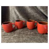 Frankoma pottery coffee cups