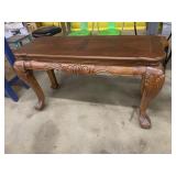 Carved Wood Sofa Table