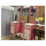 Antique Dresser with tri-fold Mirror Antique Dresser with tri-fold Mirror