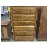 wooden Six drawer chest