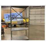 four shelf metal shelving- steel four shelf metal shelving- steel
