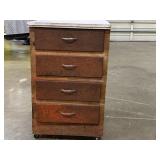 4 drawer shop cabinet on wheels