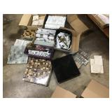 Large assortment of tile-glass, marble, stone Large assortment of tile-glass, marble, stone