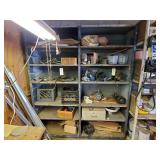 Steel storage unit & contents Steel storage unit & contents