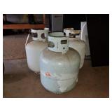 (3) Propane Tanks