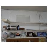 Wall shelves & contents Wall shelves & contents