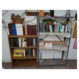 Bookshelf & metal shelf