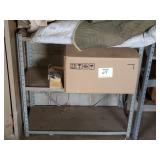 Steel storage shelf & contents Steel storage shelf & contents