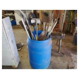 55 gal barrel & assorted tools 55 gal barrel & assorted tools