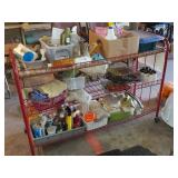 Auto detailing & cleaning supplies & cart