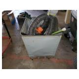 Laundry cart & contents Laundry cart & contents