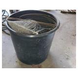 Bucket of Wire & sledgehammer Bucket of Wire & sledgehammer
