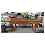Oak vintage desk & content Oak vintage desk & content