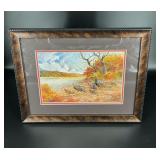 Wild Turkeys Watercolor Art by Brent Gibson