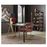 2 Coaster Geometric Accent Chairs