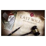 Certificate for Last Will & Testament