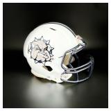 White Game Used Football Helmet