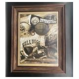 Framed Vintage Bulldog Collage