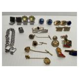 Cuff Links, Tie Pins, etc.