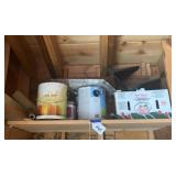 Assortment of Paint and supplies