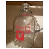 Vintage Borden Gallon & 1/2 Gallon Bottles