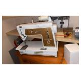 Singer Sewing Machine, Cabinet & Supplies