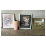 SW Framed Art and Vase