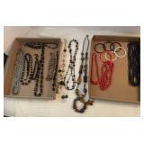 Beaded costume jewelry, necklaces, etc.