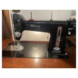Necchi BF Sewing Machine & Cabinet, Supplies
