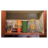 Vintage Hoover blender, Tupperware cups, etc.