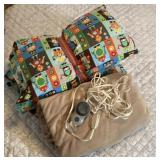 Sunbeam heating blanket & homemade bed bag