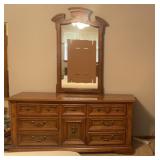 Stanley Furniture 9-Drawer Dresser w/ Mirror