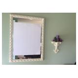 Mirror, Shelf with Candle