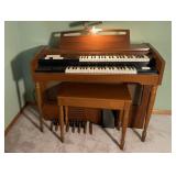 Lowrey double key organ and bench