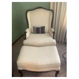Sherrill accent chair and ottoman