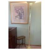 Lilacs Wall Art, Side Table, Lamp